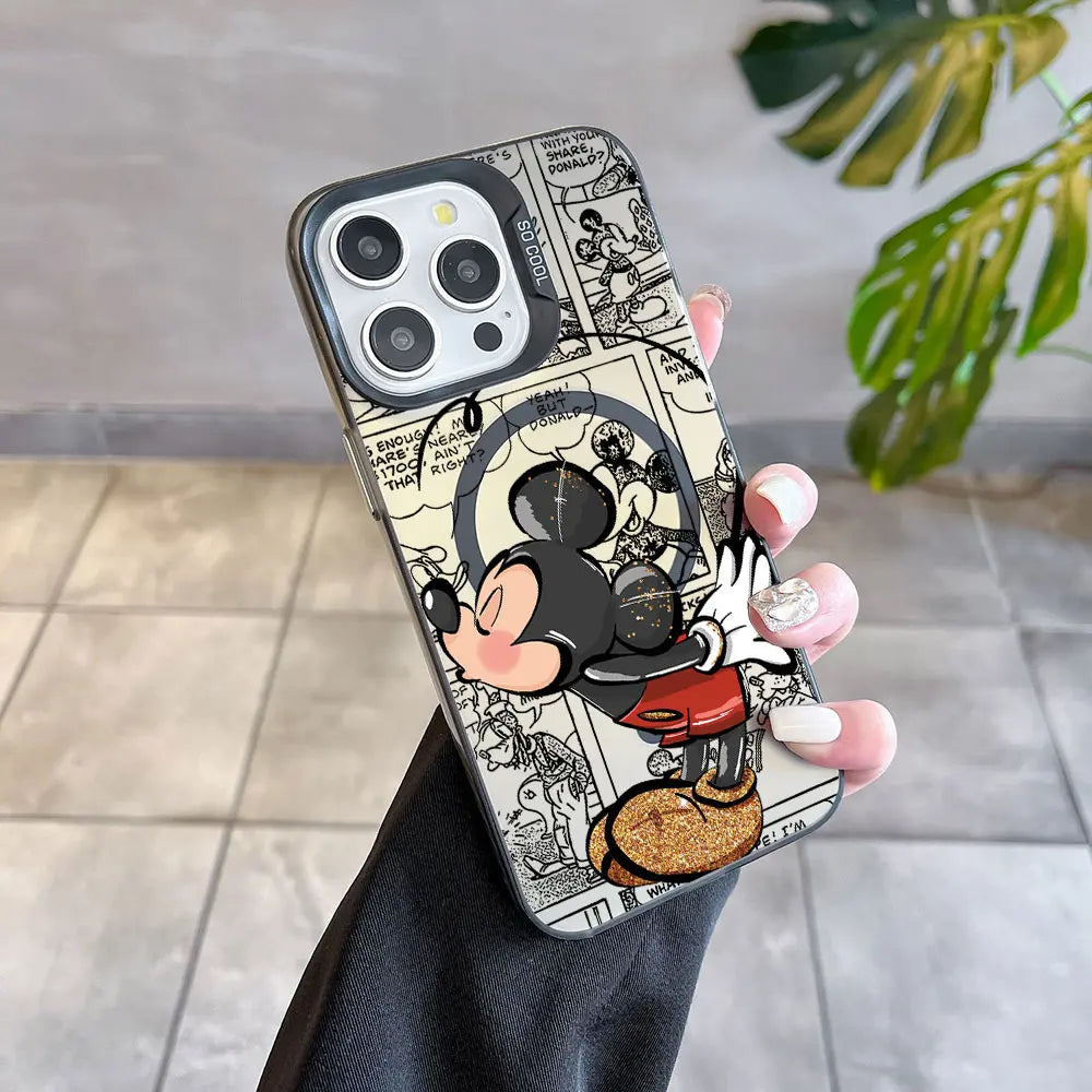 Premium-Handyhülle „Cartoon Mickey &amp; Minnie – MagSafe Couple Edition“