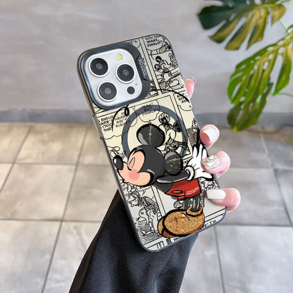 Premium-Handyhülle „Cartoon Mickey &amp; Minnie – MagSafe Couple Edition“