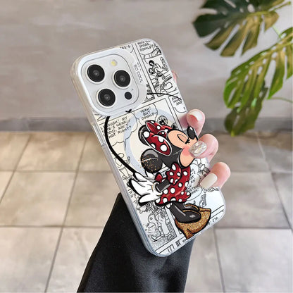 Premium-Handyhülle „Cartoon Mickey &amp; Minnie – MagSafe Couple Edition“