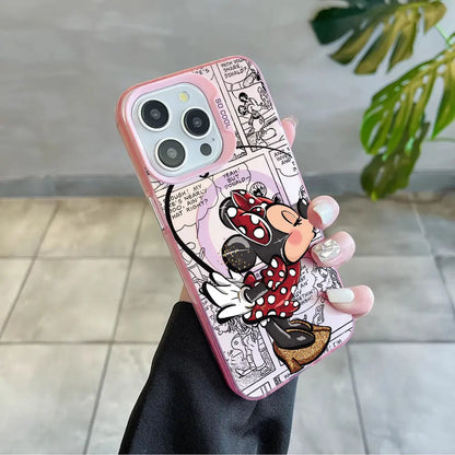 Premium-Handyhülle „Cartoon Mickey &amp; Minnie – MagSafe Couple Edition“
